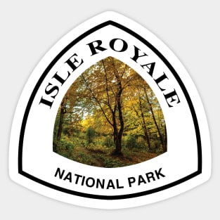 Isle Royale National Park shield Sticker